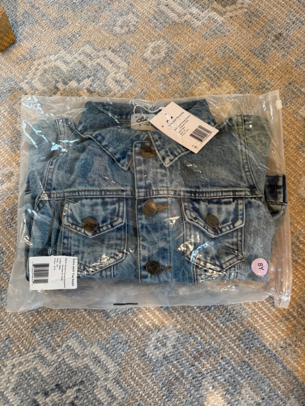 Lola + The Boys Denim Jacket in Light Blue - Picture 2 of 3